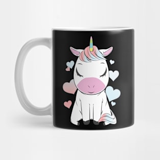 Cute Unicorn Heart T-Shirt Mug